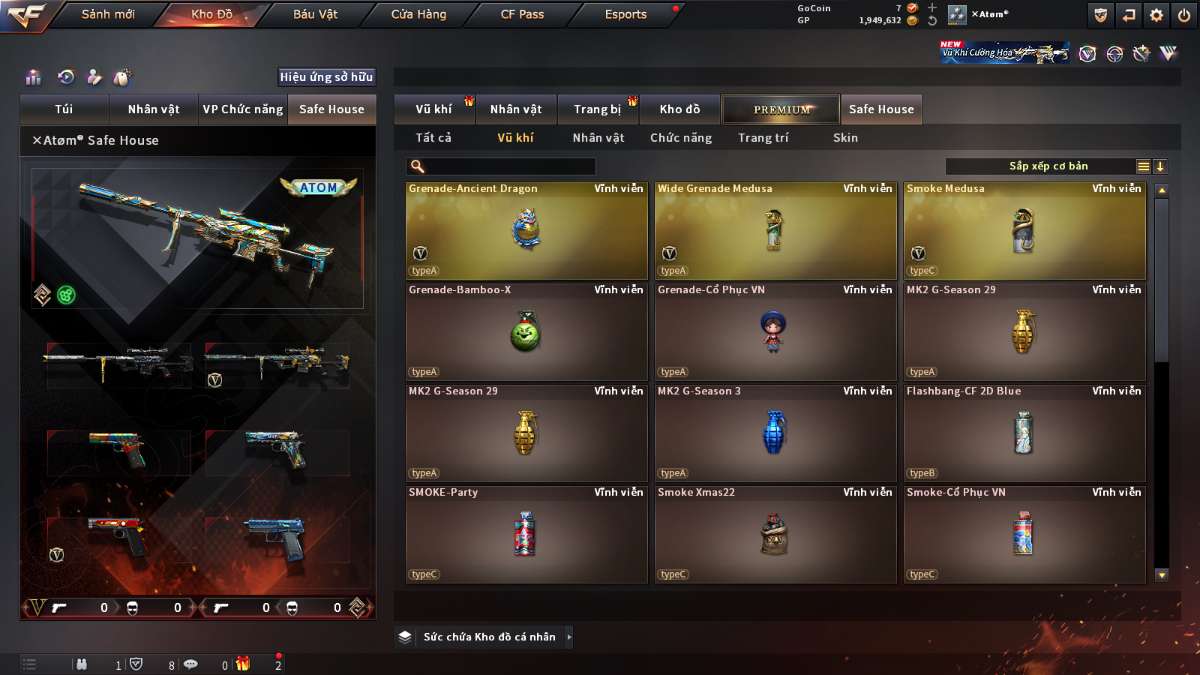 shop acc cf uy tin gia re